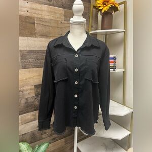 Tina Stephens Shiloh Slim Fit Cotton Shacket